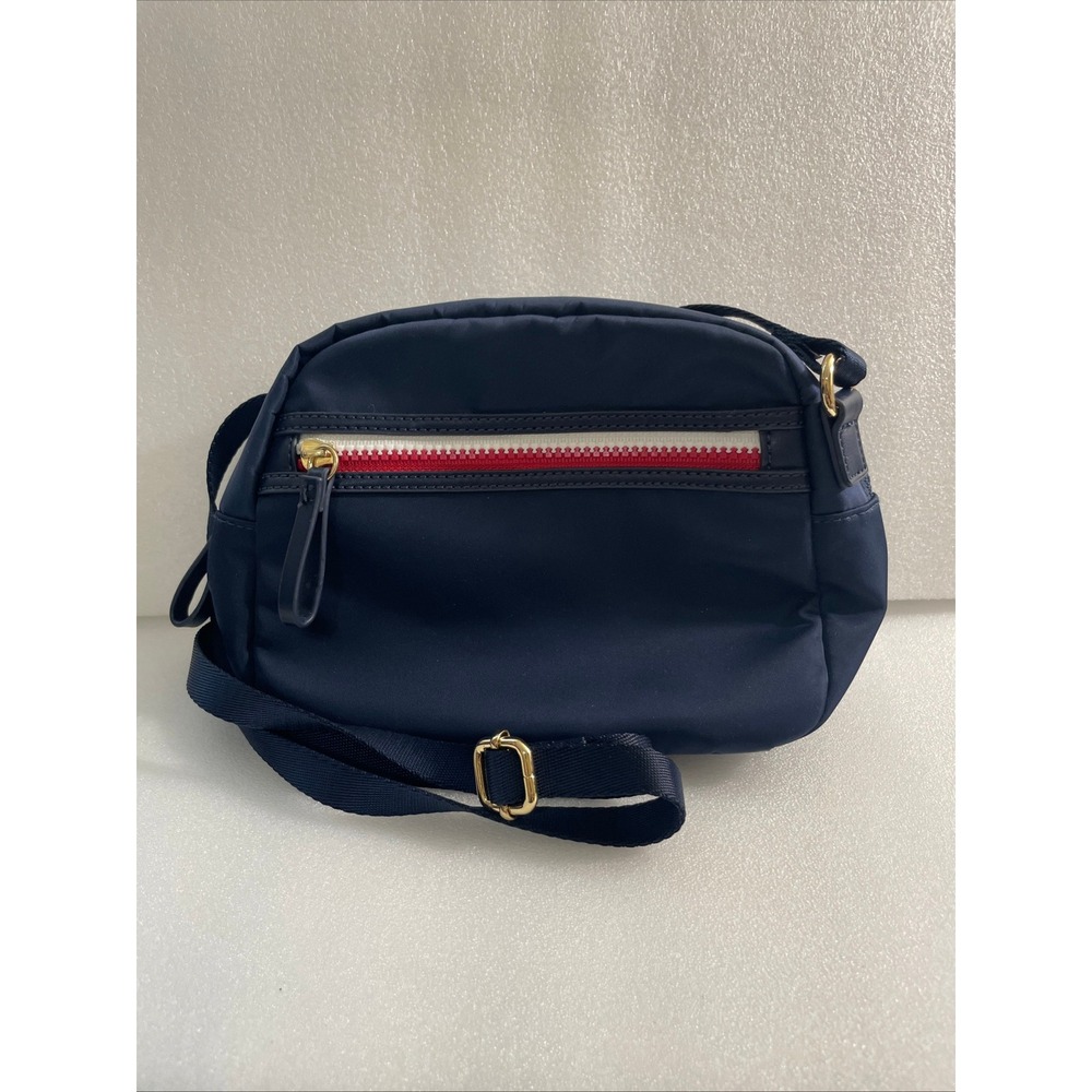 Tommy Hilfiger Navy Blue Nylon Small Crossbody Bag Gold Hardware Adjustable
